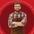 An image of a smiling server on a background of Smart Serve Ontario's branded shades of red.